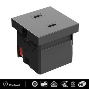 空港ラウンジチェア用電源USBモジュール 45mm 20W急速充電 高耐久